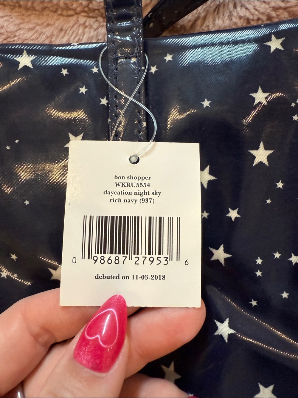 Kate Spade Blue Starry Tote - Picture 3 of 5